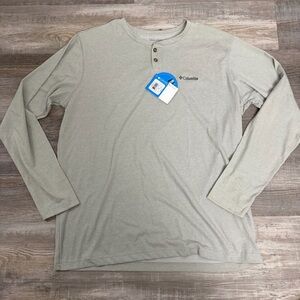 Columbia M’s Long-sleeve Thistletown Park Henley Omni-Wick Shirt-XL *NEW w tags*